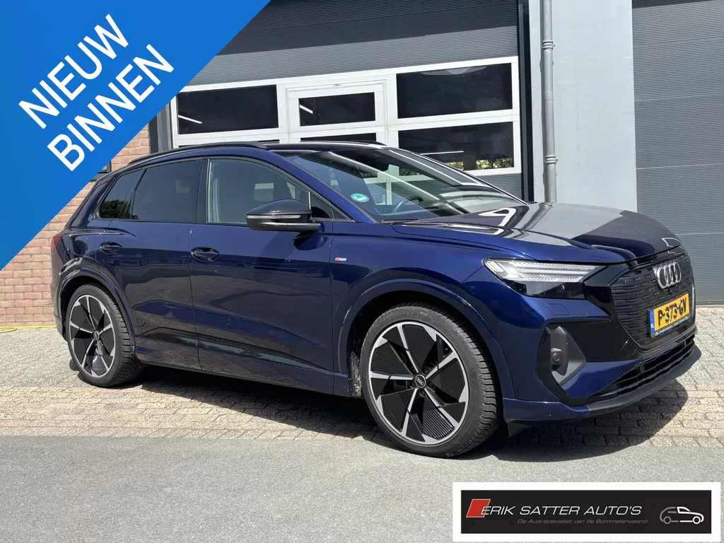 Audi Q4 e-tron 40 Launch edition S Competition 77 kWh Matrix Led| HUD| Adapt cruise| Stoelverw.| Sportstoel RS| Trekhaak uitklapbaar
