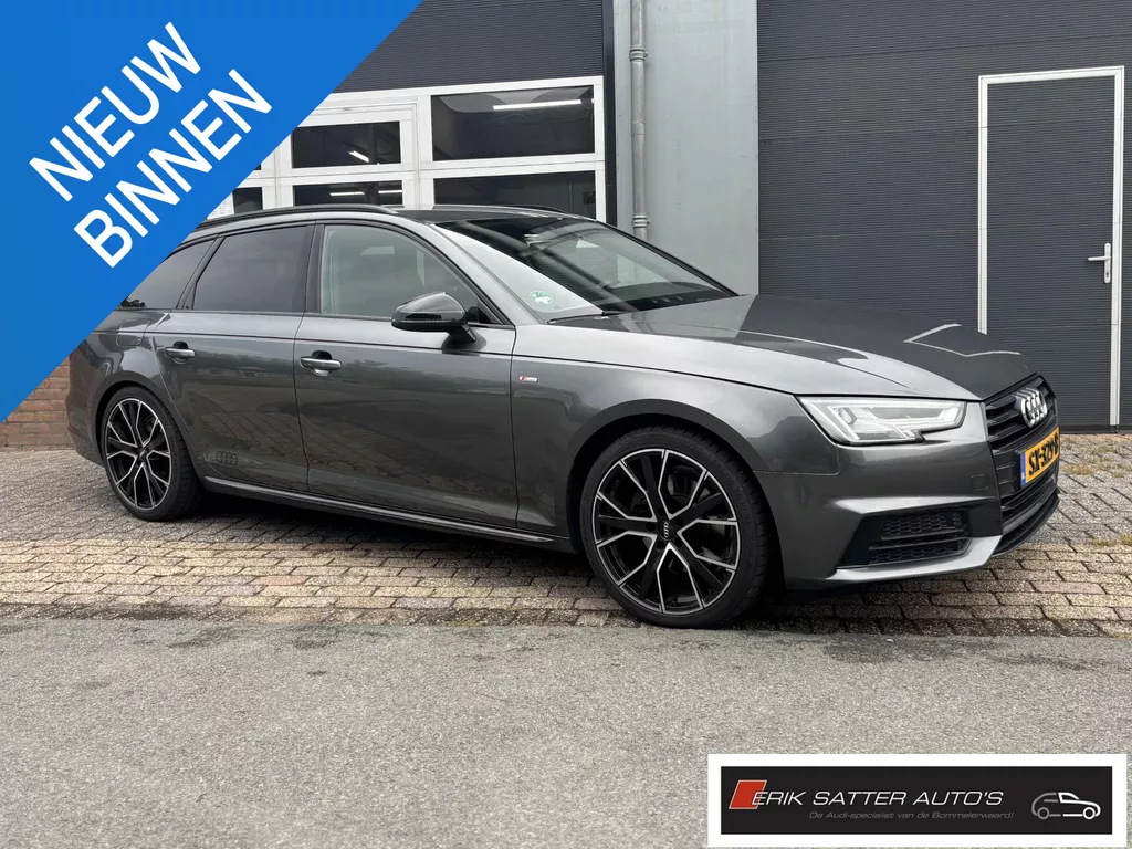 Audi A4 Avant 1.4 TFSI Sport S line black edition 19"| Led|  Stoelverw| Leder met rode stiksel| Private glass| Carplay